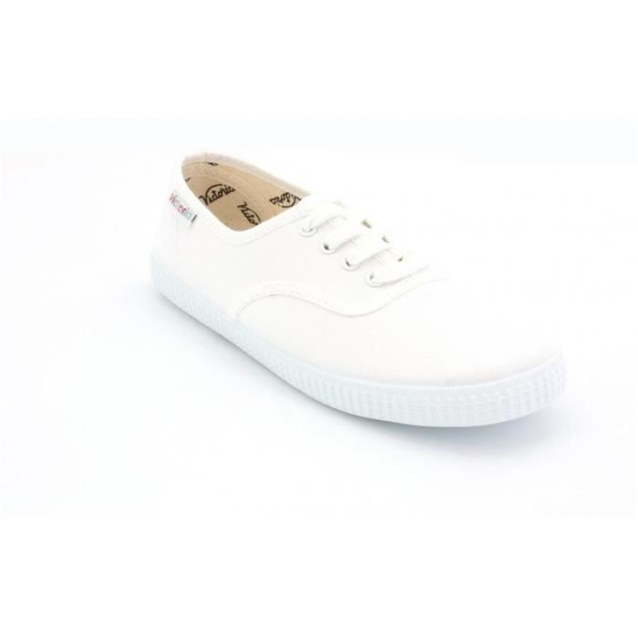 Baskets Enfants VICTORIA 6613 Blanc Tige Textile Lacets
