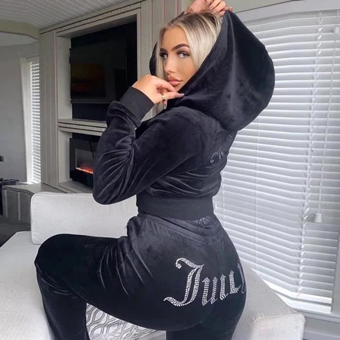 Lot De 2 Pièces Femme I.N. Studio San Francisco - Taille 6 - Velours Noir - Occasion Très Bon état