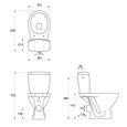 Pack WC à poser blanc - ALLIBERT BATH & DESIGN - KOSTA - 3/6 L - Céramique - Sortie horizontale-2
