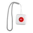 Bouton d'urgence SOS sans fil d'appel à distance pour soignant Alarme de chute de téléavertisseur  KIT ALARME - PACK ALARME-2