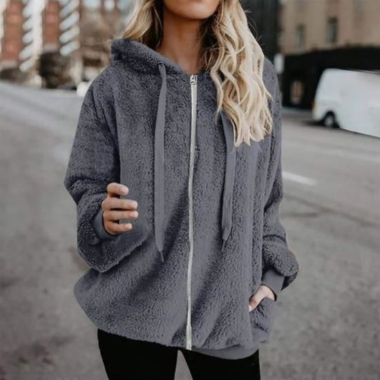 Gilet peluche femme hotsell