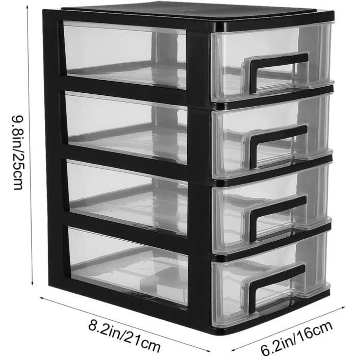 3 Boîtes De Rangement Transparentes – Pour Photos, Cartes, Petits Objets, 19,5x14x3,5 Cm, Couvercle Clip