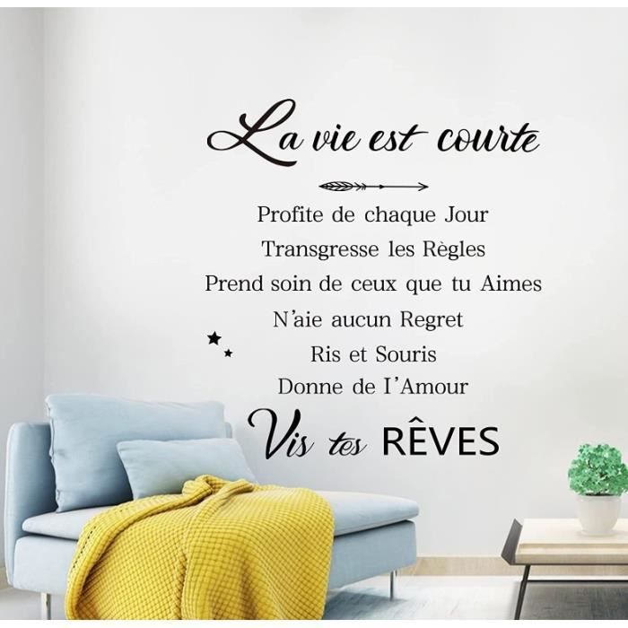 Sticker mural Pour vivre heureux, vivons perchés > Décomotif