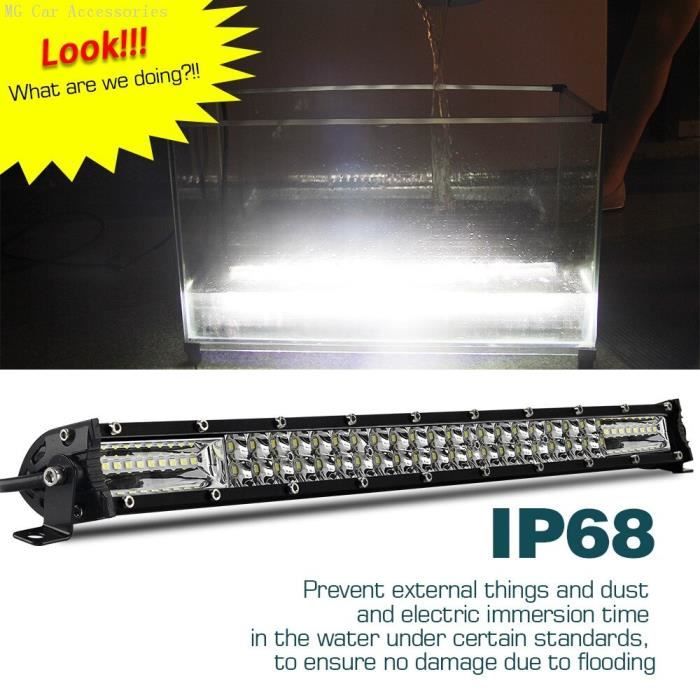 Barre lumineuse LED à double rangée de la série Ours Polaire 52 pouces Barre lumineuse LED à double rangée de la série Ours Polaire 52 pouces