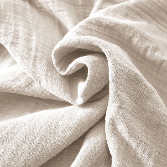 Cache-sommier Gaze De Coton Naturel 140x190 Cm - Oeko-Tex, Lavable - Marque Housse De Rêve