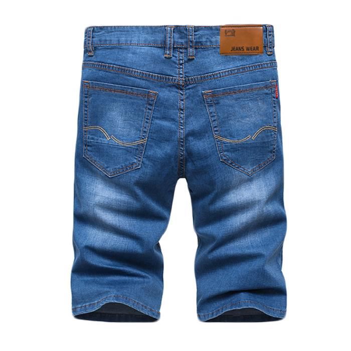OFzimTo Pantalon Moto Homme Homologué - Jean Stretch Avec Protections Genoux/Hanches - Toutes Saisons
