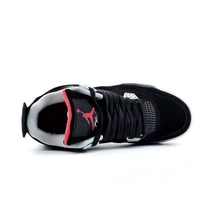 Jordan retro 4 noir et 2025 rouge