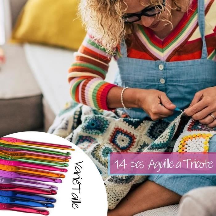 Kit Crochet Tricot Corchet 14 Taille Aiguille Crochet Echarpe Poupee  Animaux DIY Loisir Kit Crochet Tricot pour Debutant - Avec 104 - Cdiscount  Beaux-Arts et Loisirs créatifs