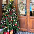 12 pièces Nœuds de Noël décorations d'arcs de Sapin de Noël Nœuds à Carreaux de Noël Décoratifs de Fêtes pour la décoration de Noël -3