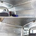 Thermique Bulles Double Face Isolation, Rouleau Auto-adhesif Aluminium, Kit D'isolation De Porte De Garage, 1x2m-3