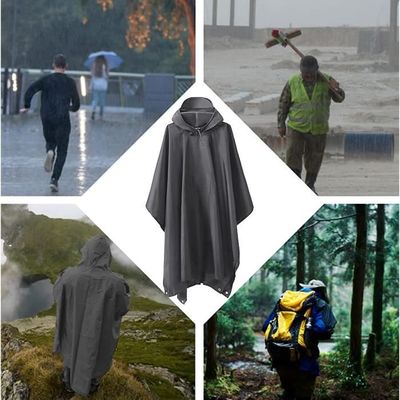 Poncho De Pluie Imperméable Léger Stynice – 3-en-1, Idéal Rando, Camping, Pêche (290 G, 5000 Mm)