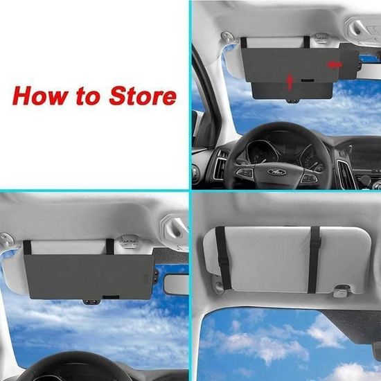 Extension Pare-Soleil Voiture - Anti-éblouissement Pour Siège Avant, Filtre UV Et Lumière Bleue
