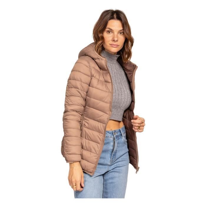 Doudoune femme matelass e r versible Doudoune femme manches
