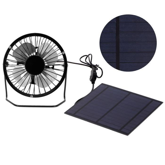 Panneau solaire Ventilateur d'extraction Extracteur d'air Mini ventilateur  Ventilateur alimenté par panneau solaire