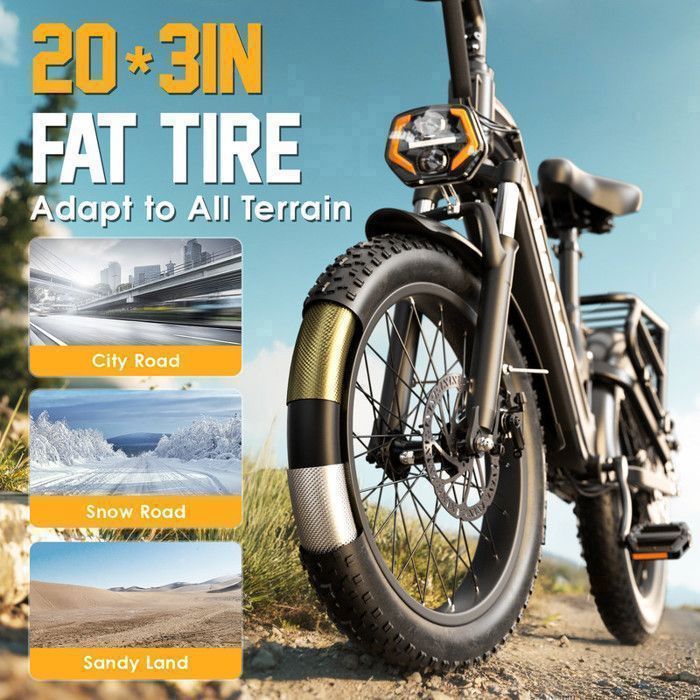 Tifgalop – Vélo électrique Tout-terrain Adulte 26 Pouces, Batterie 48V 18Ah Amovible, Autonomie 45-90 Km - 9
