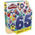 Play-Doh Coffret 65 ans, pack 65 pots de 28 grammes de pâte à modeler aux couleurs assorties pour enfants, dès 3 ans-5