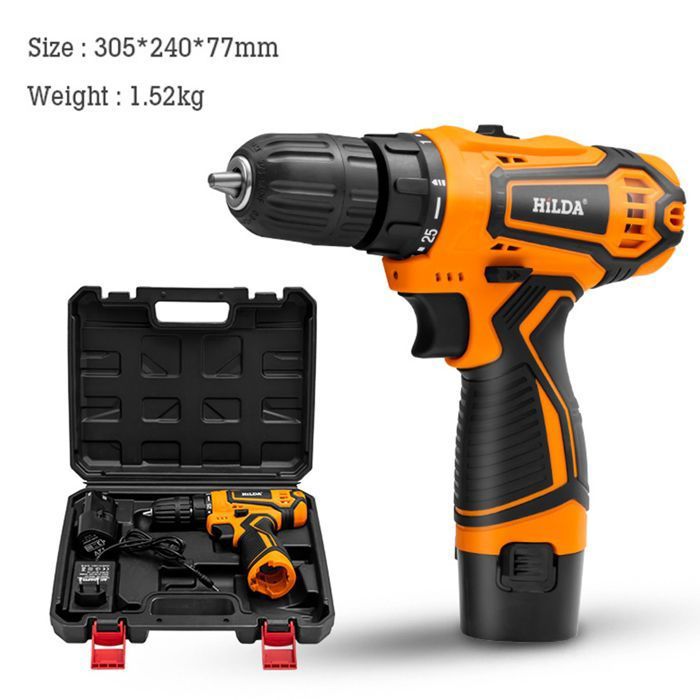 Visseuse Sans Fil 21 V, 18 + 1 Niveaux De Couple Avec Batterie 2 X 1,5