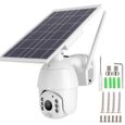 Sonew Caméra IP67 Système de surveillance de vision nocturne étanche WiFi de caméra PTZ d'alerte d'énergie solaire intelligente-0