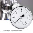Compteur de pression d'eau, manomètre de pression de carburant à filetage 1/4 'NPT, air pour carburant-0