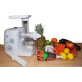Slow Juicer 80t/min extracteur pour Jus de fruit et de légumes avec râpe offerte-0