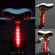 Lampe vélo LED lampe de vélo lumière rouge lampe pour vélo  feu arrière rouge clair-0