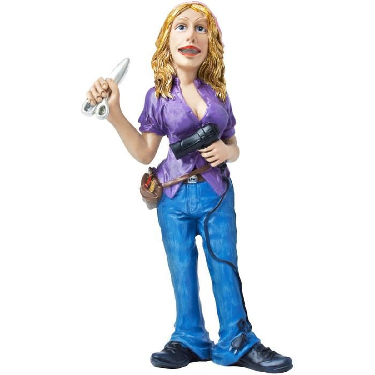 Brubaker Figurine Metiers Coiffeuse 9 5 X 17 X 5 Cm Avec Seche Cheveux Et Ciseaux Idee Cadeau Travail Drole Cdiscount Beaux Arts Et Loisirs Creatifs