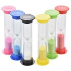 YNKKVRE Minuterie de sable 6 pièces, sabliers colorés 10/5/3/2/1 min pour cuisine et enfants