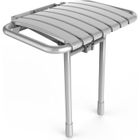 AKW Siège de douche escamotable à lattes BAMA - BLANC