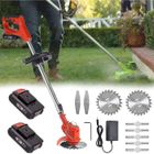 BRAND Débroussailleuse électrique professionnelle sans fil avec 2 piles au lithium et lames en métal, léger et télescopique - Rouge A330