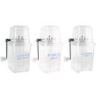 AC-DÉCO Broyeur à glace - Pick&Drink - KV7141 - Manivelle - Transparent - H23,5 cm
