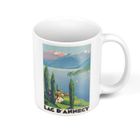 FABULOUS BIJOUX Mug en Céramique - Fabulous - Lac D'Annecy - Vintage - Couleurs éclatantes - Intérieur