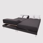 Drap housse TPR en coton 57 fils 2x80x200 cm UNI noir, par Soleil d'Ocre