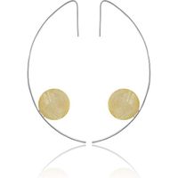 Boucles d'oreilles en argent sterling 925 la style minimalisme moderne Dangle Boucles d'oreilles bijoux femme pendantes cadeau fe