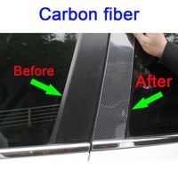 Fibre de carbone - Couverture de poteau de pilier de voiture pour Mercedes Benz CLS classe W218 2011-2016, Ga