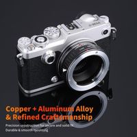 K&F CONCEPT Bague adaptatrice pour Monter Objectif Minolta MD à Caméra Micro M4/3 Noir en Métal