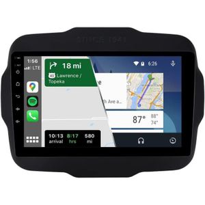 AUTORADIO Android 11 Autoradio Stéréo pour Jeep Renegade 2014-2019 9 Pouces Écran Tactile GPS Navigation Con Carplay sans Fil WiFi.[Z704]