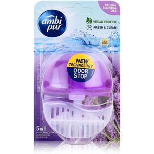 NETTOYAGE WC Ambi Pur - Bloc WC support + recharge 55 ml 5 en 1