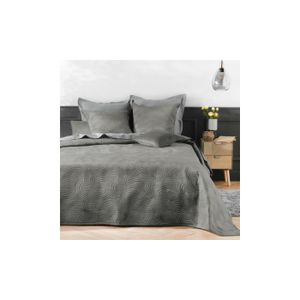 Couvre-lit de luxe LUIZ d'Oneiro Argent- 220x240 cm - couvre-lit 2 personnes  - argent