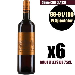 VIN ROUGE X6 Château D'Issan 2015 75 cl AOC Margaux 3ème Cru