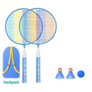 Les couples palette Badminton Raquette 1 Paire sac de transport Durable VITESSE