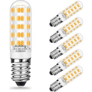 SunSeed 10x Ampoule Filament LED Flamme E14 5W équivalent 50W Blanc Chaud 2700K 