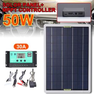CHARGEUR DE BATTERIE 50W - Panneau solaire MPPT, 20W, 30W, 50W, 12V-24V