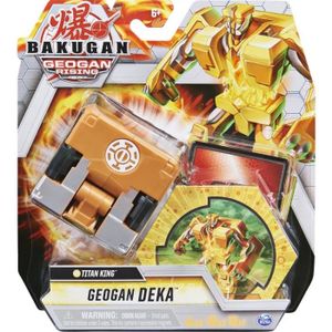 FIGURINE - PERSONNAGE Coffret Bakugan Geogan Rising Pack Deka Cube Titan King Brune Jumbo Boule Figurine Serie 3 Jouet Garcon