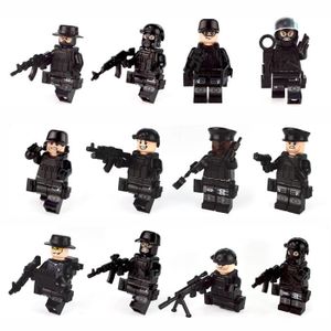 FIGURINE - PERSONNAGE LVX® Forces spéciales militaires blocs de construction de modèles mini jouets pour enfants