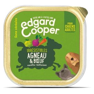 CROQUETTES Edgard & Cooper - Barquette au Agneau et Bœuf pour