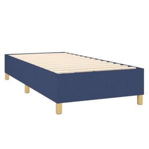 SOMMIER Sommier à ressorts de lit ESTINK - Bleu - 90x190 c