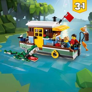 ASSEMBLAGE CONSTRUCTION LEGO Creator - La péniche au bord du fleuve - 31093 - Jeu de construction