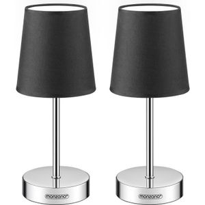 LAMPE A POSER Monzana Set de 2 Lampe de table Anthracite avec ab