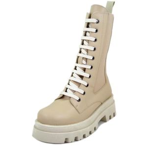 Bottines lacets beige clearance femme