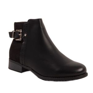 bottines noires femme petit talon